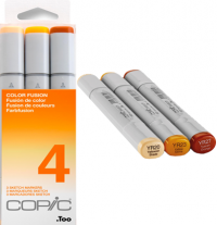 Copic Sketch 3 Color Fusion 4 набор жёлтых маркеров