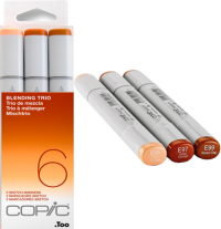 Copic Sketch 3 Color Fusion 6 набор рыжих маркеров
