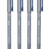 Набор капиллярных линеров Copic Multiliner 4 штуки кобальт (перо 0.05 - 0.5 мм) - Набор капиллярных линеров Copic Multiliner 4 штуки кобальт (0.05 - 0.5 мм) купить в магазине для художников Copic.Club с доставкой по всему миру