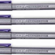 Набор капиллярных линеров Copic Multiliner 4 штуки лаванда (перо 0.05 - 0.5 мм) - Набор капиллярных линеров Copic Multiliner 4 штуки лаванда (0.05 - 0.5 мм) купить в магазине для художников Copic.Club с доставкой по всему миру