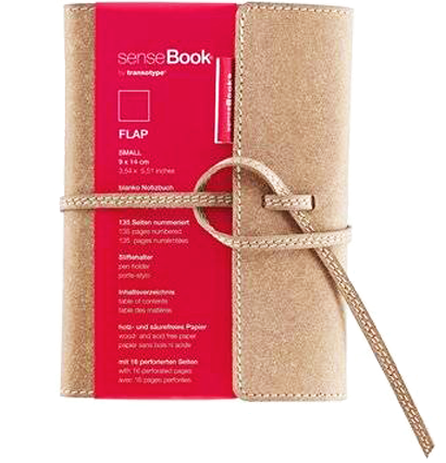 Блокнот SenseBook Flap S с кожаной обложкой линейка А6 80 гм